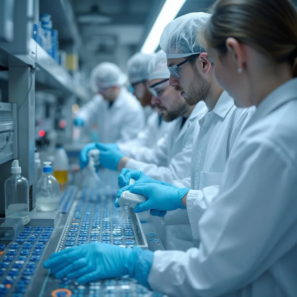 Ar-Ge laboratuvarı ekip çalışması